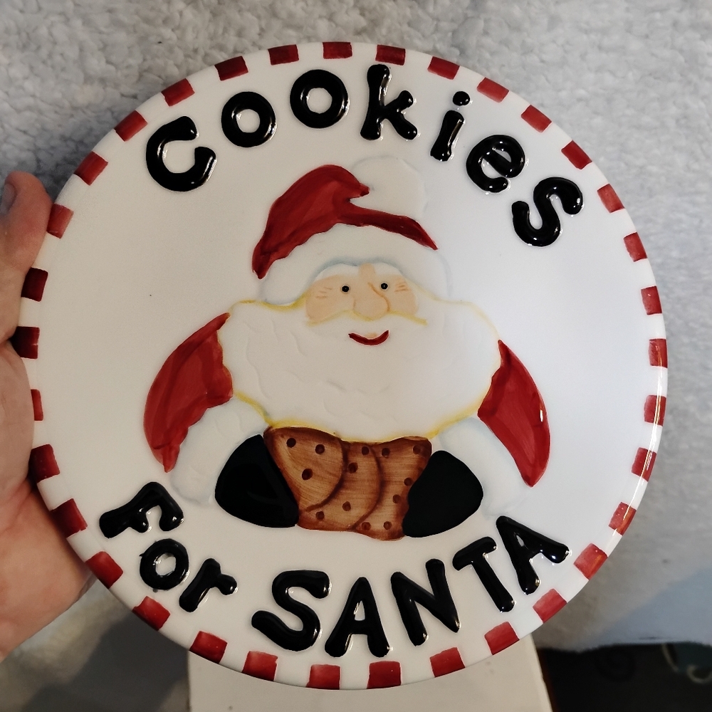 Cookies For Santa Decorative Plate - 8.5 inch - Picture 4 of 7